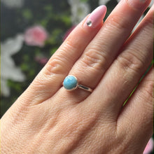 Load image into Gallery viewer, Larimar 925 Sterling Silver Ring - Size L 1/2
