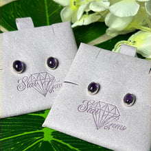Load image into Gallery viewer, AA Amethyst 925 Sterling Studs
