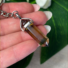 Load image into Gallery viewer, Point Keyring - Smoky Citrine
