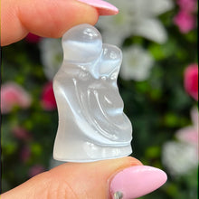 Load image into Gallery viewer, Selenite Lovers Couple Figure Anniversary Gift -
