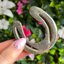 Load image into Gallery viewer, Pyrite Hand Crafted Horse Shoe - ideal Wedding or good luck gift
