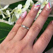 Load image into Gallery viewer, Live in the moment inscribed Ring -  Size L 1/2 - 925 Sterling Silver
