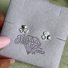 Load image into Gallery viewer, Trio Heart 925 Sterling Silver Studs
