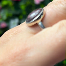Load image into Gallery viewer, Rare Dino Dinosaur Bone 925 Sterling Silver Ring - Size P - P 1/2
