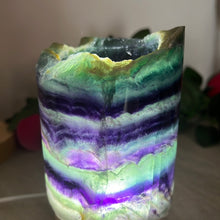 Load image into Gallery viewer, Fluorite Cylindrical Lamp

