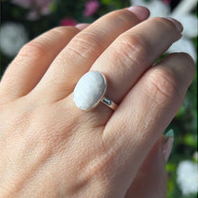 Load image into Gallery viewer, Scolecite 925 Silver Ring -  Size M - M 1/2
