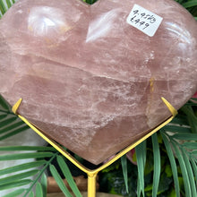 Load image into Gallery viewer, 4.5KG Statement Rose Quartz Heart on Stand
