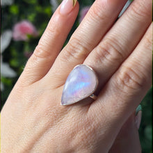 Load image into Gallery viewer, Pink Moonstone 925 Sterling Silver Ring -  Size Q
