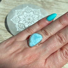 Load image into Gallery viewer, Larimar 925 Silver Ring -  Size K
