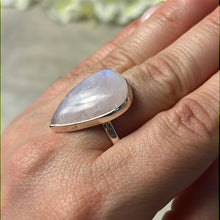 Load image into Gallery viewer, Pink Moonstone 925 Sterling Silver Ring -  Size Q

