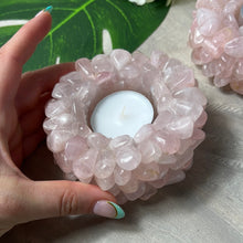 Load image into Gallery viewer, Rose Polished Tealight Candle
