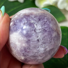 Load image into Gallery viewer, Pink Amethyst and Purple Druzy Amethyst Sphere
