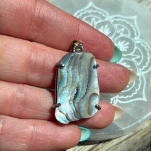 Load image into Gallery viewer, Paua Shell 925 Sterling Pendant

