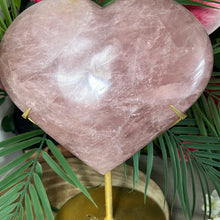 Load image into Gallery viewer, 4.5KG Statement Rose Quartz Heart on Stand
