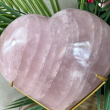Load image into Gallery viewer, 2.9KG Statement Rose Quartz Heart on Stand
