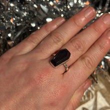 Load image into Gallery viewer, Amethyst Coffin 925 Silver Ring -  Size U 1/2
