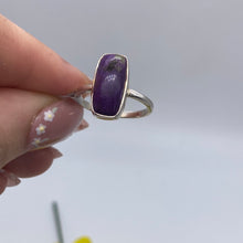 Load image into Gallery viewer, Charoite Ring Size O -  925 Silver
