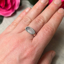 Load image into Gallery viewer, Facet Rose Quartz 925 Sterling Silver Ring -  Size P 1/2- Q
