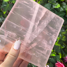Load image into Gallery viewer, AA Rose Quartz Plate Slice Slab

