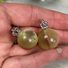 Load image into Gallery viewer, Yellow Gem Mica Lepidolite - gold star mica Pendant
