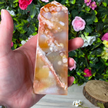 Load image into Gallery viewer, Carnelian Flower Agate Towers
