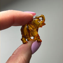Load image into Gallery viewer, AA Amber Elephant Unique handcarved
