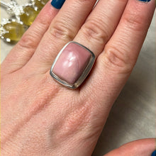 Load image into Gallery viewer, Pink Opal 925 Sterling Silver Ring - Size P
