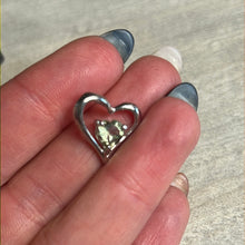 Load image into Gallery viewer, Dual Crystal Heart 925 Silver Sterling Pendant
