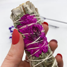 Load image into Gallery viewer, Smudge Stick -white sage dahlia
