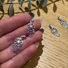 Load image into Gallery viewer, Dream Catcher Hamsa 925 Sterling Silver Pendant
