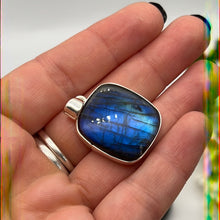 Load image into Gallery viewer, AA Labradorite Lab Large 925 Sterling Silver Pendant
