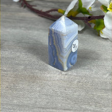 Load image into Gallery viewer, Blue Lace Agate obelisk Tower Point
