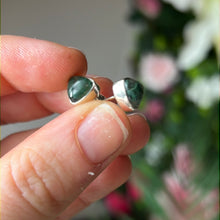 Load image into Gallery viewer, Moss Agate 925 Sterling Studs Earrings
