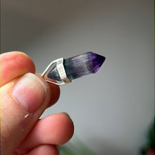Load image into Gallery viewer, Fluorite Point 925 Sterling Silver Pendant
