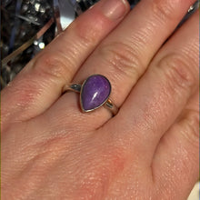 Load image into Gallery viewer, Sugilite 925 Silver Ring -  Size L 1/2
