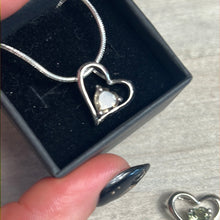 Load image into Gallery viewer, Dual Crystal Heart 925 Silver Sterling Pendant
