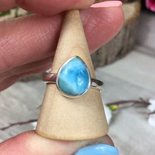 Load image into Gallery viewer, Larimar 925 Sterling Silver Ring - Size N 1/2
