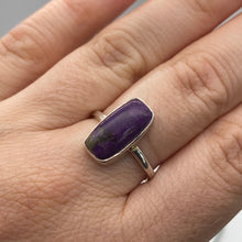 Load image into Gallery viewer, Charoite Ring Size O -  925 Silver
