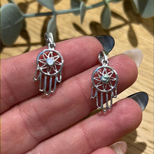 Load image into Gallery viewer, Dream Catcher Hamsa 925 Sterling Silver Pendant
