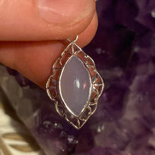 Load image into Gallery viewer, Blue Lace Chalcedony 925 Sterling Silver Pendant
