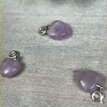 Load image into Gallery viewer, Small Kunzite Heart Clip Clasp Pendant
