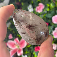 Load image into Gallery viewer, RARE Red Rutile in Quartz Teardrop
